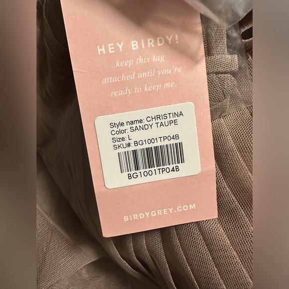 Birdy Grey Christina Convertible Curve Dress in Sandy Taupe Bridesmaid Dress - Picture 6 of 6